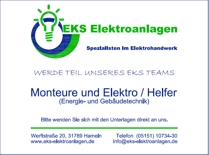 Photovoltaik und Elektrotechnik für den Raum Hameln von Ihrem Spezialisten für Elektro und Elektrotechnik aus Hameln: EKS Elektroanlagen in Hameln